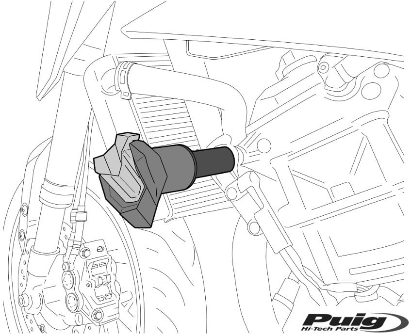 Puig / プーチ R19 フレームスライダー ブラック | 21535N
