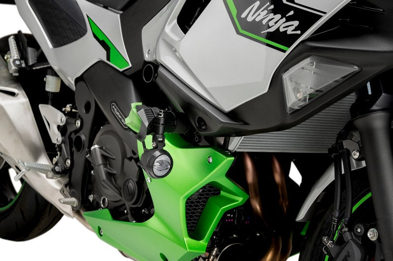 Puig / プーチ クラッシュパッド R19 Kawasaki Ninja Hybrid 24' C/ブラック | 22175N