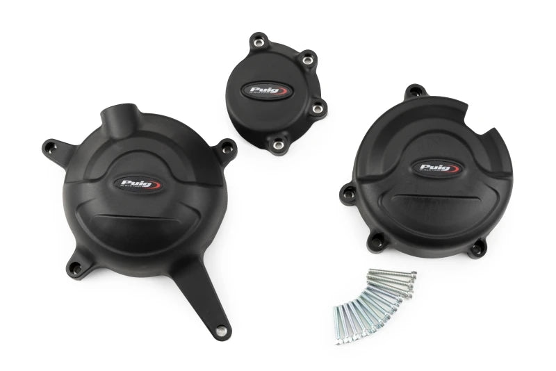 Puig Engine Covers Track For Championship Black | 22422N