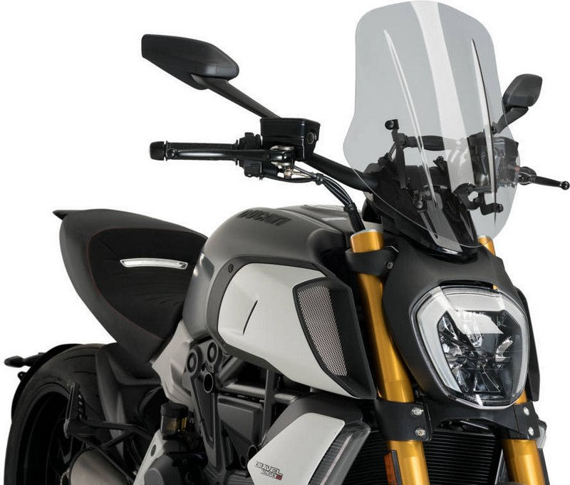Puig / プーチ ウインドシールドNew Generation アジャスタブル Ducati DIAVEL 1260 2019 | 3775