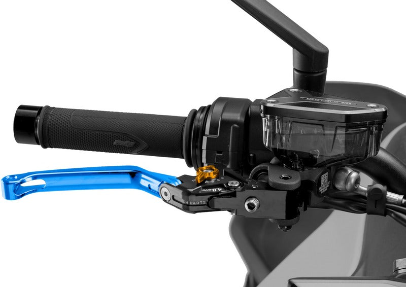 Puig Foldable Brake Lever 4.0. With Blue Selector | 4110A