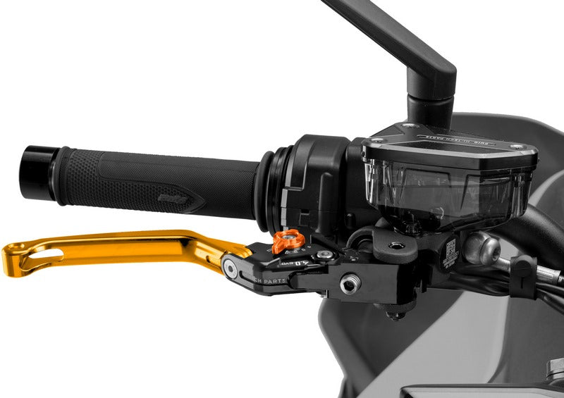 Puig Foldable Brake Lever 4.0. With Gold Selector | 4110O