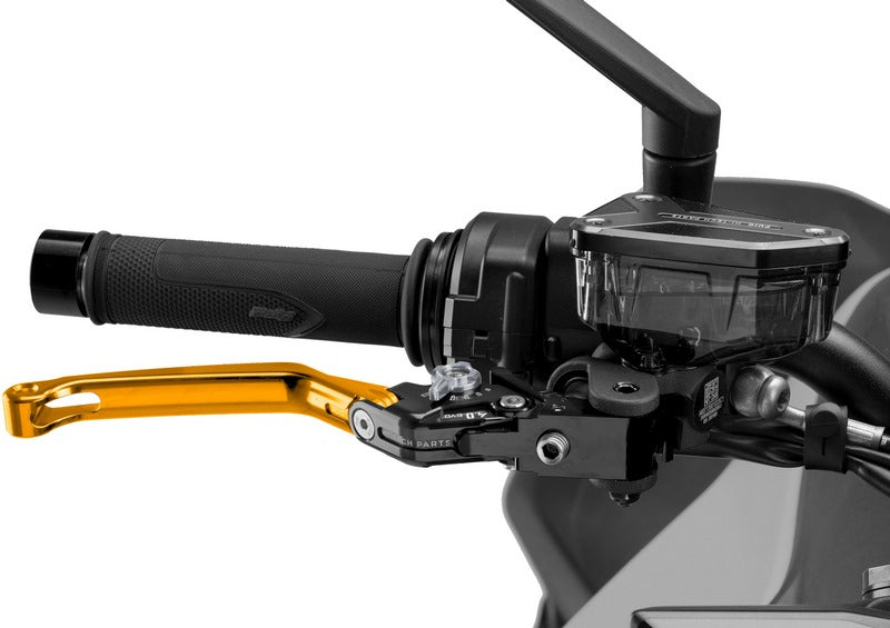 Puig Foldable Brake Lever 4.0. With Gold Selector | 4110O