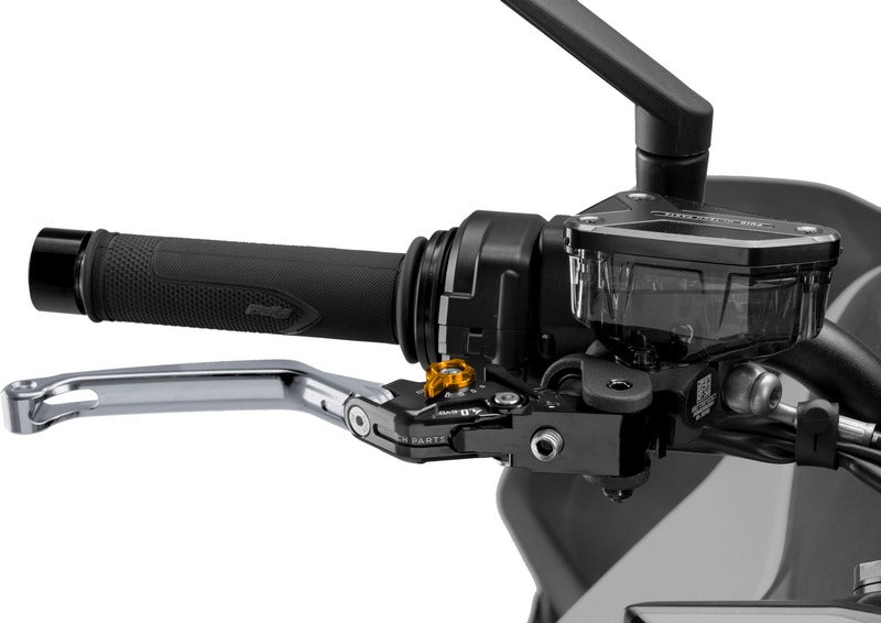 Puig Foldable Brake Lever 4.0. With Silver Selector | 4110P