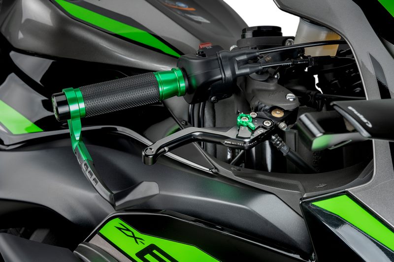 Puig Short Brake Lever 4.0. With Green Selector | 4130V
