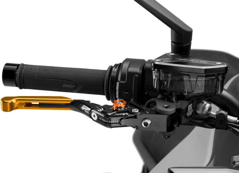 Puig Brake Lever 4.0. With Gold Selector/Black Extendable | 414ON