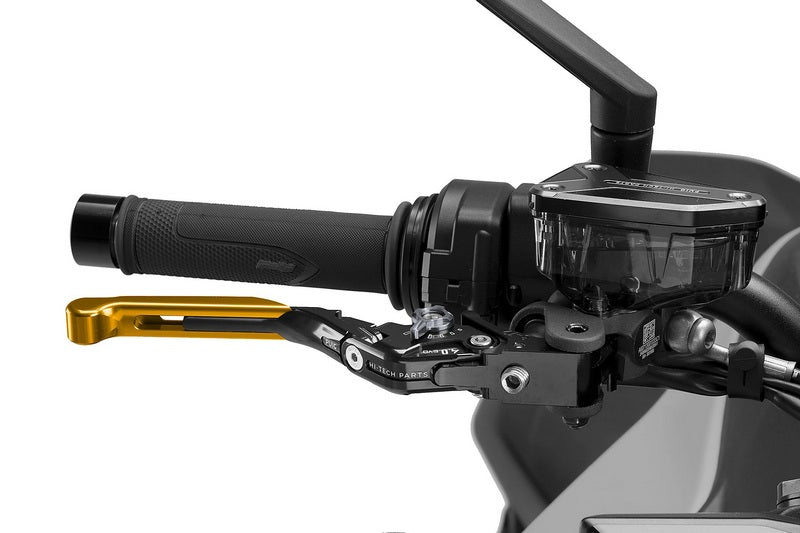 Puig Brake Lever 4.0. With Gold Selector/Black Extendable | 414ON