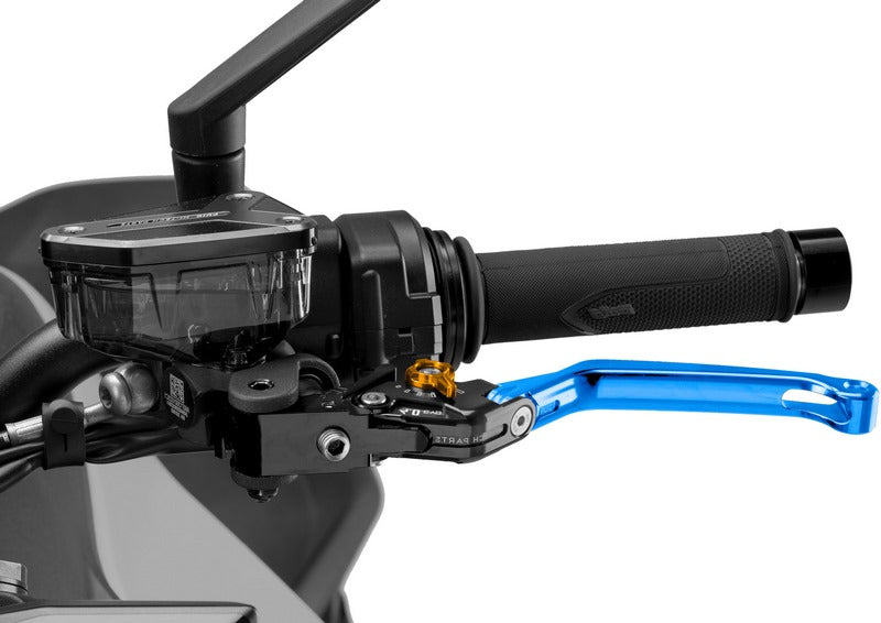 Puig Foldable Clutch Levers 4.0. With Blue Selector | 4210A
