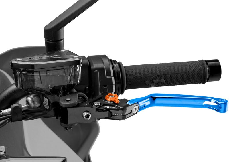 Puig Foldable Clutch Levers 4.0. With Blue Selector | 4210A