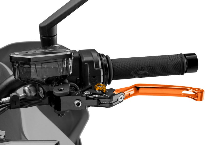 Puig Foldable Clutch Levers 4.0. With Orange Selector | 4210T