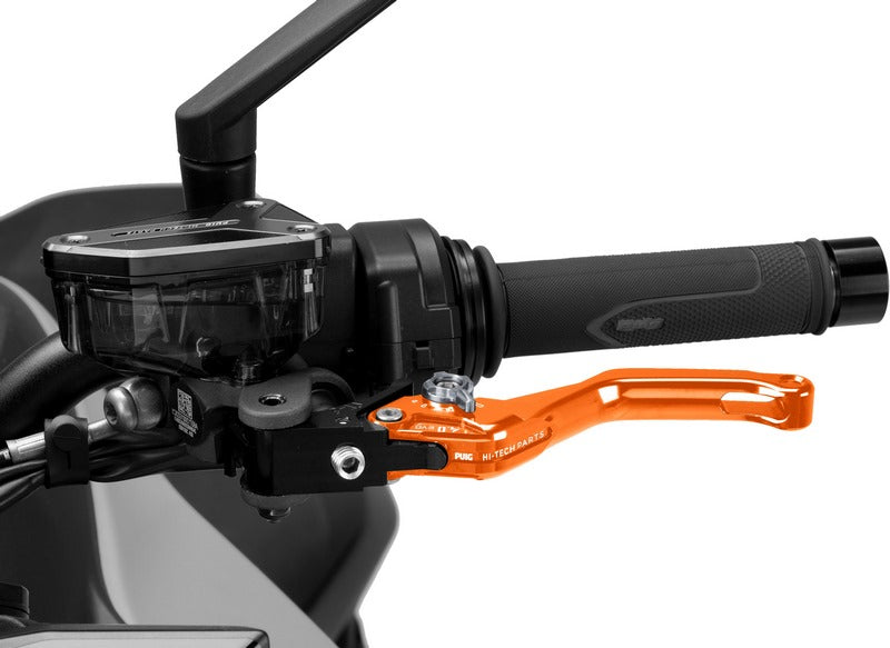 Puig Short Clutch Levers 4.0. With Orange Selector | 4230T