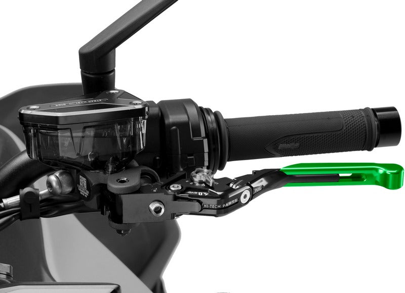 Puig Clutch Levers 4.0. With Green Selector/Black Extendable | 424VN