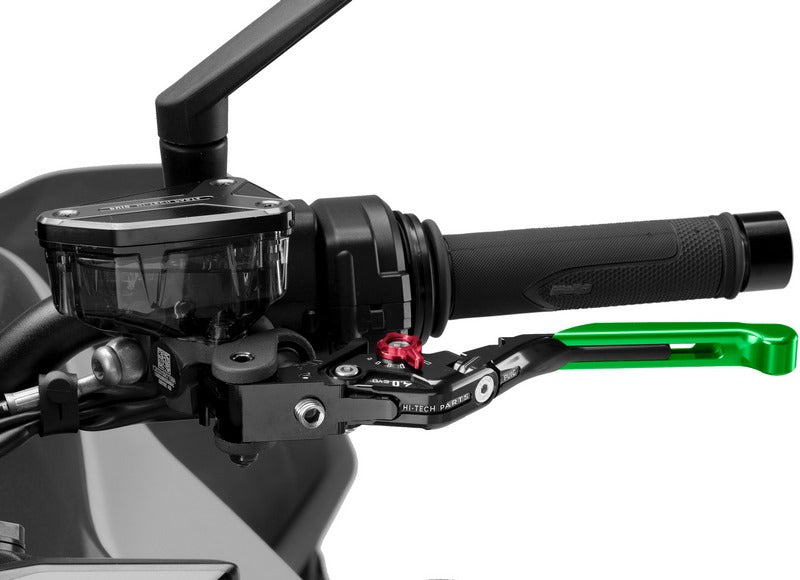 Puig Clutch Levers 4.0. With Green Selector/Black Extendable | 424VN