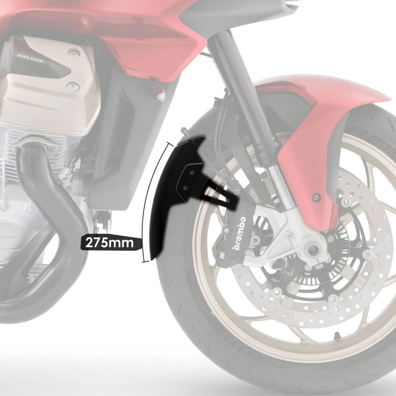 Pyramid / ピラミッド エクステンダフェンダー EXTRA マットブラック | Moto Guzzi V100 Mandello 2022- | 058780
