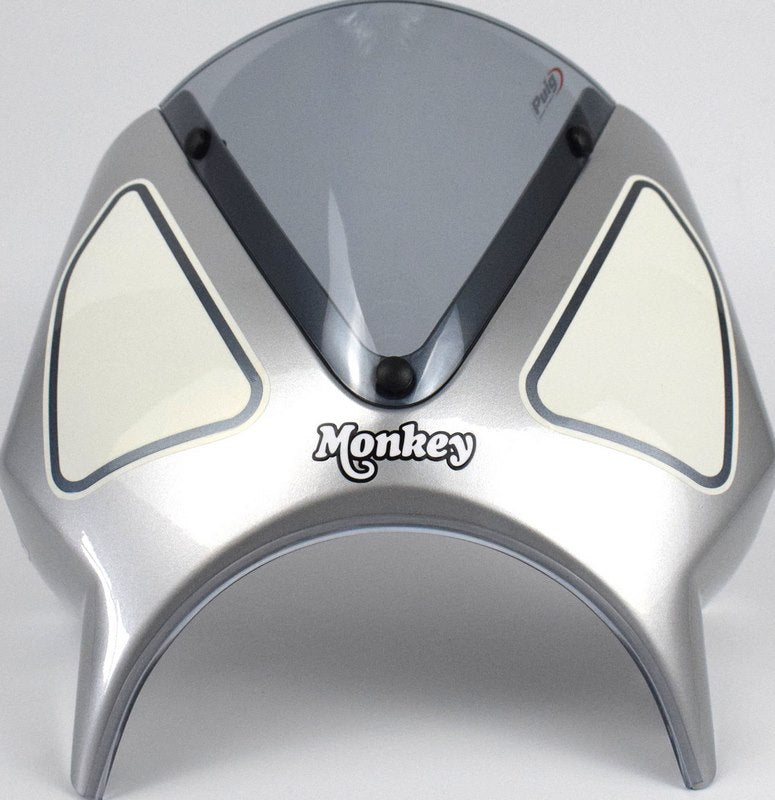 Pyramid / ピラミッド フライスクリーン シルバー/ホワイト | Honda Monkey 125 2022- | 21250Z