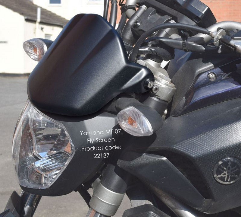 Pyramid Plastics / ピラミッドプラスチック Yamaha MT-07 フライスクリーン マット グレー 2013>2017 | 22137F