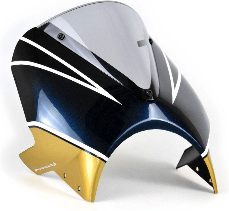 Pyramid Fly Screen | Metallic Blue/Gold (Candytone Blue/Gold) | Kawasaki Z 900 RS 2022> | 23500K
