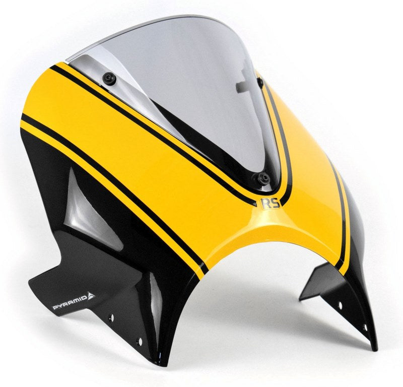 Pyramid Fly Screen | Metallic Diablo Black/Metallic Yellow (Yellow Ball Scheme) | Kawasaki Z 900 RS SE 2022> | 23500P