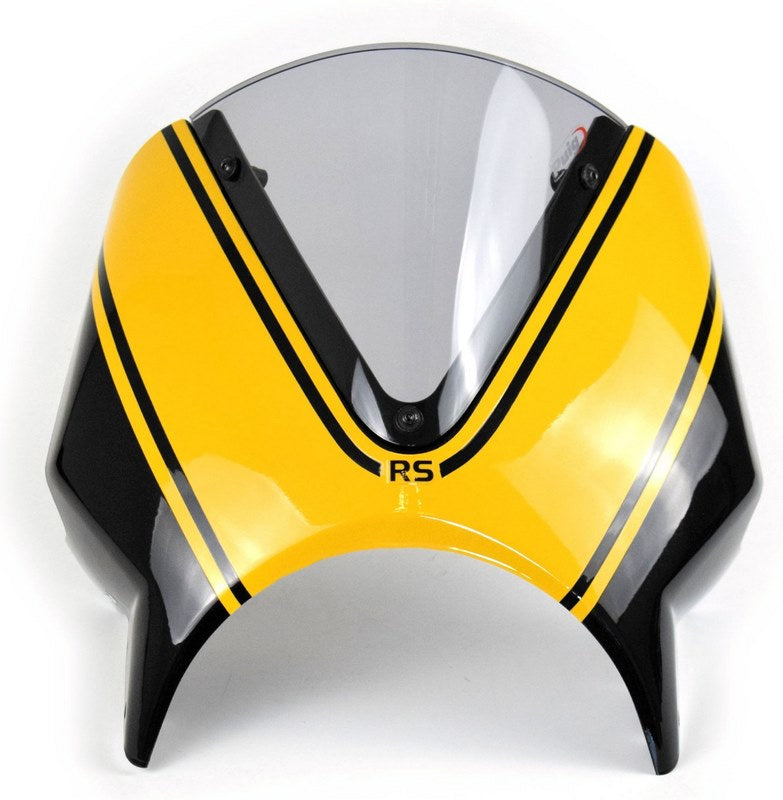 Pyramid Fly Screen | Metallic Diablo Black/Metallic Yellow (Yellow Ball Scheme) | Kawasaki Z 900 RS SE 2022> | 23500P
