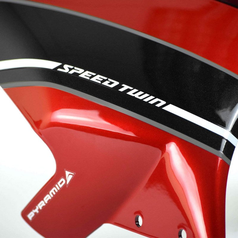 Pyramid Fly Screen | Korosi Red & Storm Grey | Triumph Speed Twin 2019> | 26000R