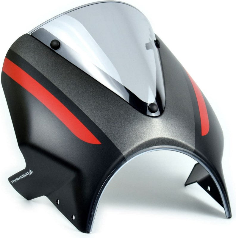 Pyramid Fly Screen | Matte Storm Grey & Silver Ice | Triumph Thruxton 1200 RS 2020> | 26001D