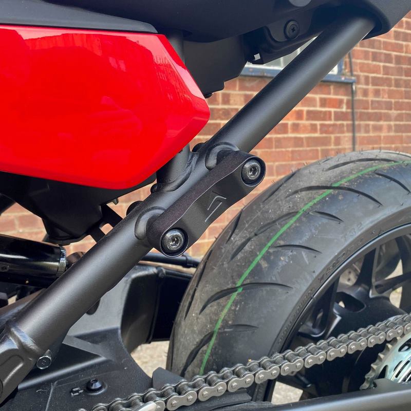 Pyramid Rear Peg Blanking Blocks | Matte Black | Yamaha Tracer 9 2021> | 32101M