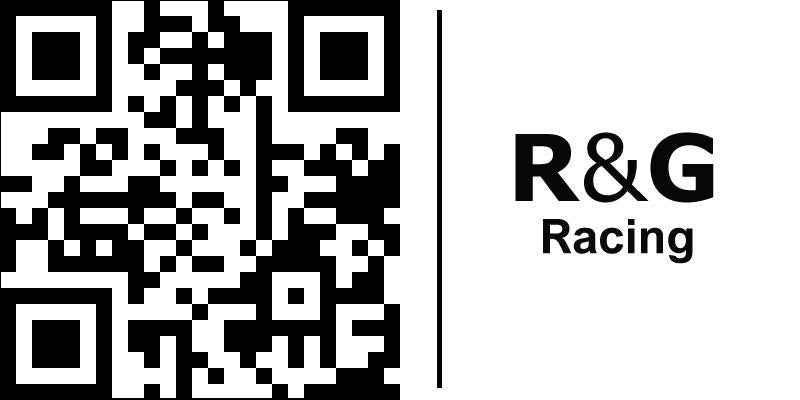 R&G (アールアンドジー) エキゾーストハンガー(マフラーステー) & リアフットレストブランクプレートキットブラック | EH0071BKA