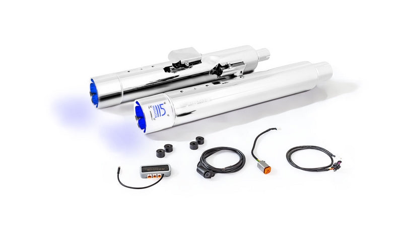 排気音響装置(ルミナスエンドキャップ付・ASC搭載・CANバス操作式)ステンレスクロームレーシング