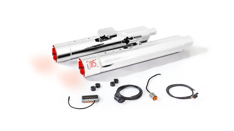 排気音響装置(ルミナスエンドキャップ付・ASC搭載・CANバス操作式)ステンレスクロームレーシング