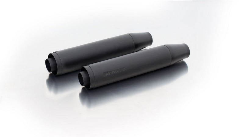 カスタム排気スリップオン 90mm径(2個入り)/触媒付/上昇式/ステンレスブラック/エンドキャップショートカットV1/アルミクローム