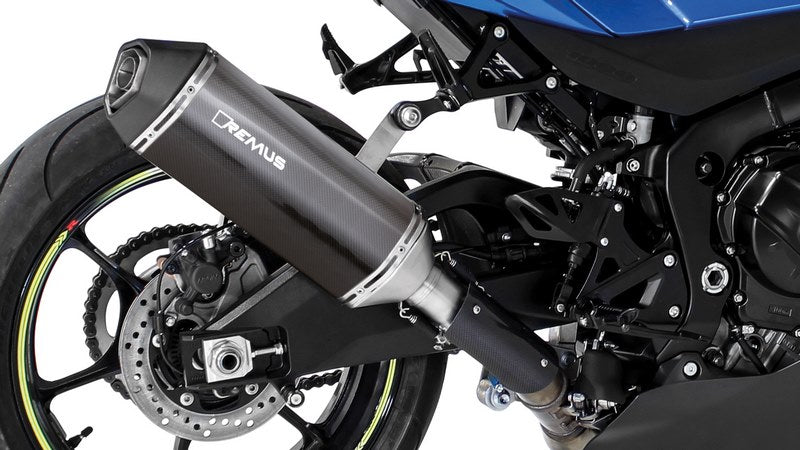 オオカミ スリップオンマフラー カーボンヒートシールド付 カーボン製 EC認証取得済み