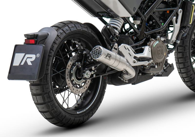 スリップオンメッシュスポーツエキゾースト、ステンレスブラッシュド、コネクションチューブ、ECEタイプ承認付