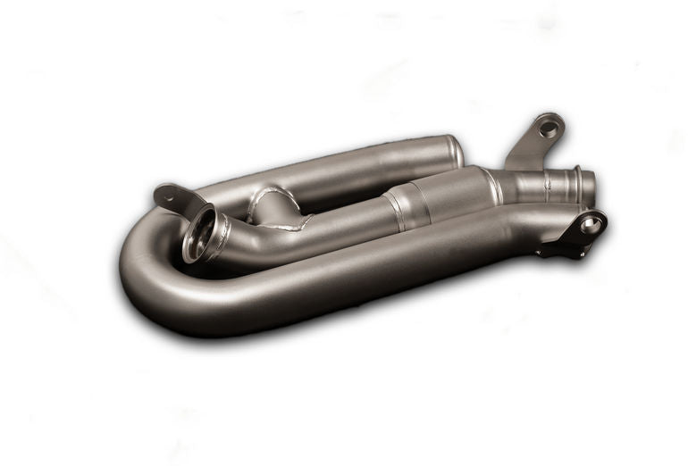 スリップオンNXTサイレンサー、ステンレスブラック、フロントサイレンサー代替接続チューブ、EC認証非取得、フットレスト交換用、接続チューブ、ステンレススチール