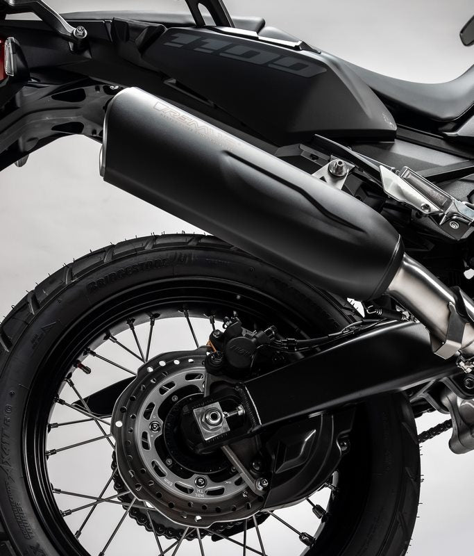 スリップオンNXTサイレンサー、ステンレスブラック、接続チューブ、ECEタイプ承認付