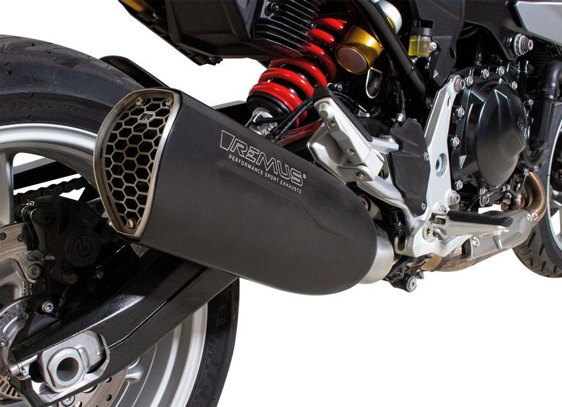 スリップオンNXTスポーツサイレンサー、ステンレスブラック、接続チューブ、ECEタイプ承認付