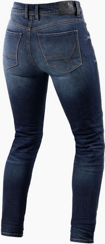 REVIT / レブイット ジーンズ Marley レディース SK ミディアム ブルー(ユーズド加工)| FPJ044-6332