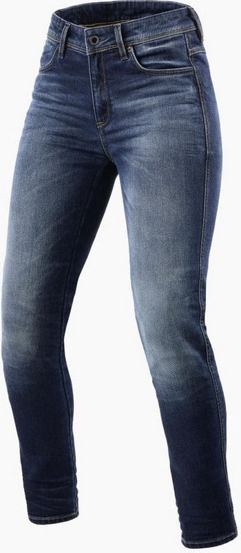 REVIT / レブイット ジーンズ Marley レディース SK ミディアム ブルー(ユーズド加工)| FPJ044-6334