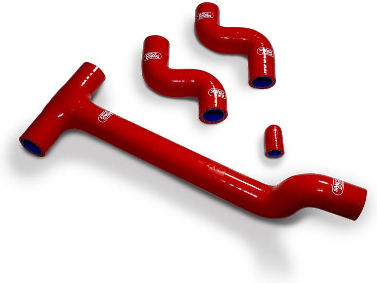 サムコスポーツ / Samco Sport Beta 350 RR (4T) 2020 - 2021 4 ピース サーモスタットバイパス シリコンラジエーター クーラントホースキット | BET-17-RD