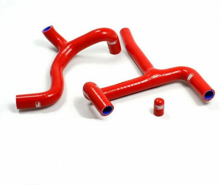 サムコスポーツ / Samco Sport Beta 350 RR EFI 2014 - 2017 3 ピース サーモスタットバイパス シリコンラジエーター クーラントホースキット | BET-8-RD