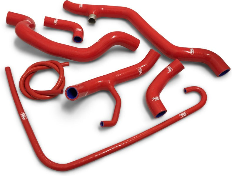 サムコスポーツ / Samco Sport Ducati 1198 R / S 2009 - 2011 7 ピース サーモスタットバイパス Race クーラントホースキット | DUC-18-RD