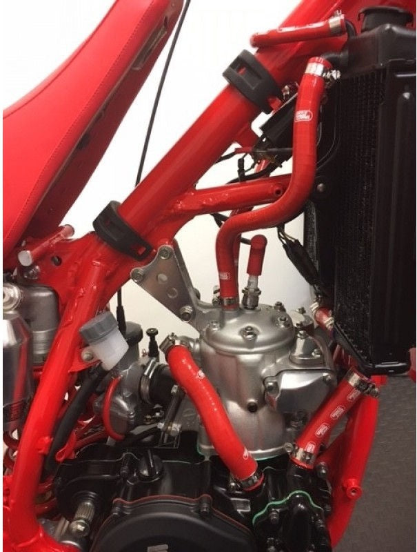 サムコスポーツ / Samco Sport Honda CR 250 R 1988 - 1991 6 ピース シリコンラジエーター クーラントホースキット | HON-45-RD