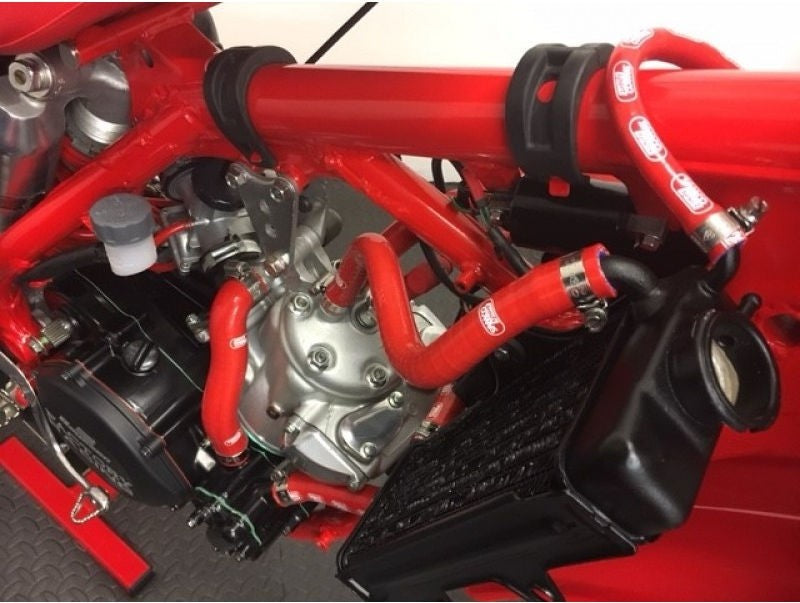 サムコスポーツ / Samco Sport Honda CR 250 R 1988 - 1991 6 ピース シリコンラジエーター クーラントホースキット | HON-45-RD