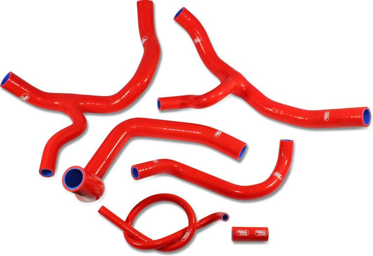 サムコスポーツ / Samco Sport Honda CBR 1000 RR Fireblade / SP / SP2 2012 - 2019 6 ピース Y-ピース レースデザインシリコンラジエーター クーラントホースキット | HON-82-RD