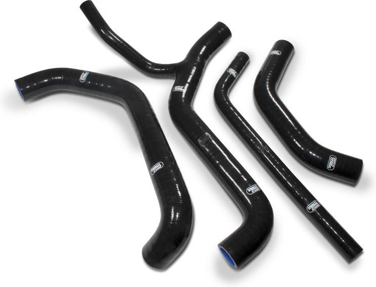 サムコスポーツ / Samco Sport Kawasaki ZX 10R 2011 - 2015 4 ピース Y-ピース Race Design シリコンラジエーター クーラントホースキット | KAW-67-BK