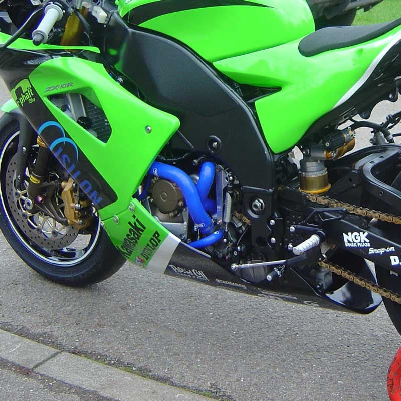 サムコスポーツ / Samco Sport Kawasaki ZX 10R 2004 - 2005 9 ピース シリコンラジエーター クーラントホースキット | KAW-8-BU