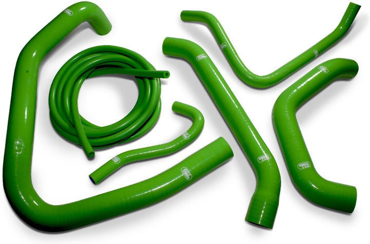 サムコスポーツ / Samco Sport Kawasaki Concours C14 / 1400 GTR / ZG1400 2010 - 2016 6 ピース シリコンラジエーター クーラントホースキット | KAW-86-GN