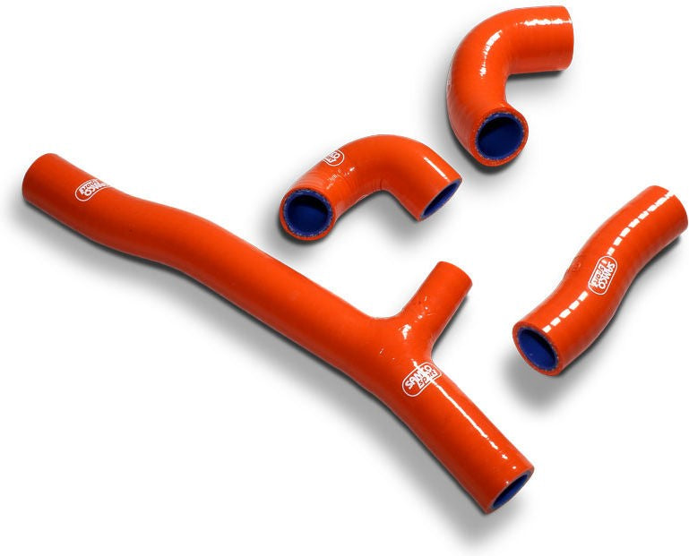 サムコスポーツ / Samco Sport KTM 250 XC-W TPI 2020 - 2021 4 ピース OEM リプレイスメント シリコンラジエーター クーラントホースキット | KTM-113-OR