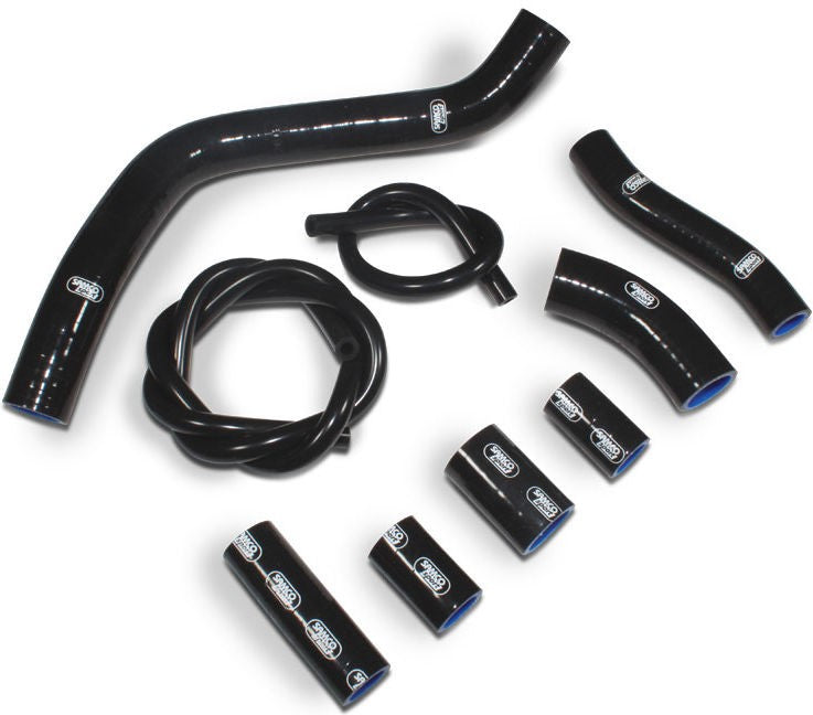 サムコスポーツ / Samco Sport KTM 950 Superenduro R 2007 - 2009 9 ピース シリコンラジエーター クーラントホースキット | KTM-12-BK