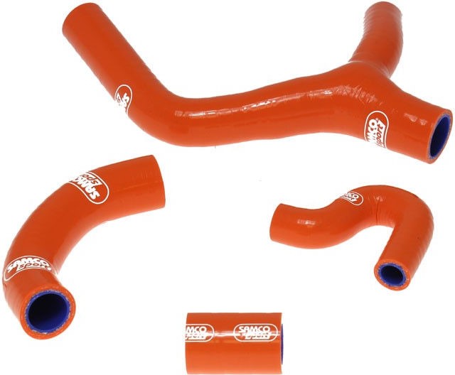サムコスポーツ / Samco Sport KTM 400 EXC-F 2008 - 2011 4 ピース シリコンラジエーター クーラントホースキット | KTM-22-OR