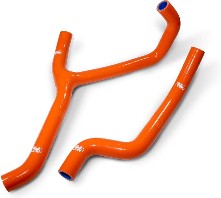 サムコスポーツ / Samco Sport KTM 450 / 525 XC 2008-2013 2 ピース サーモスタットバイパス with Y Section シリコンラジエーター クーラントホースキット | KTM-24-OR